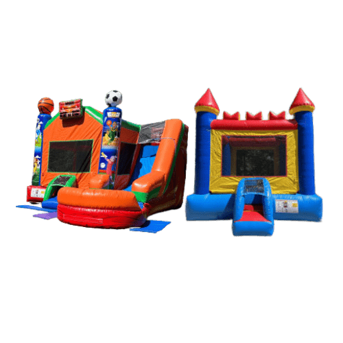 Colorful bounce house rental with kids enjoying in Monessen, PA