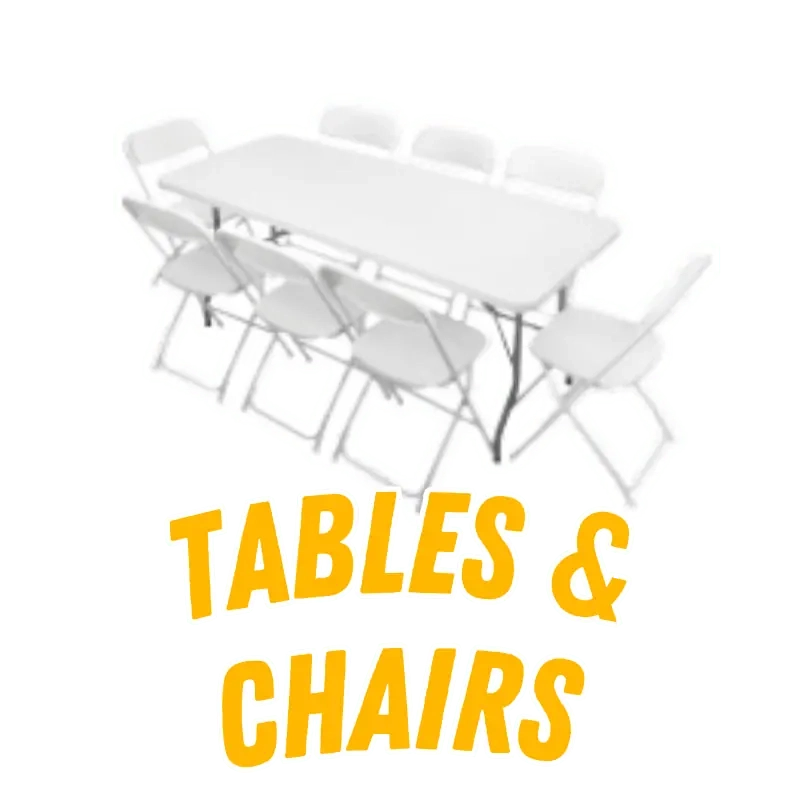 tables and chairs rental
