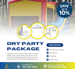 Dry Bounce House Party Package