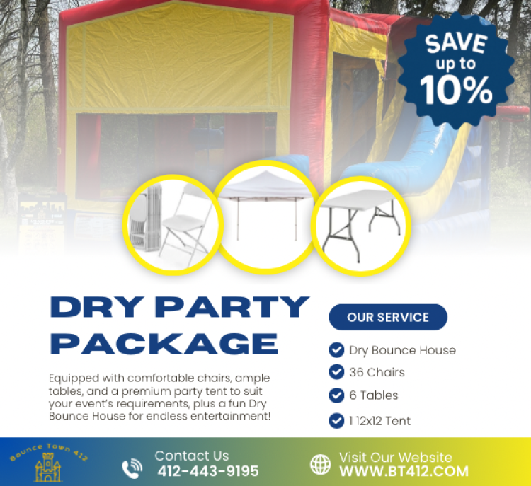 Dry Bounce House Party Package