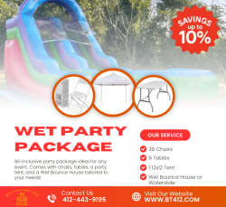 Wet Bounce House Party Package