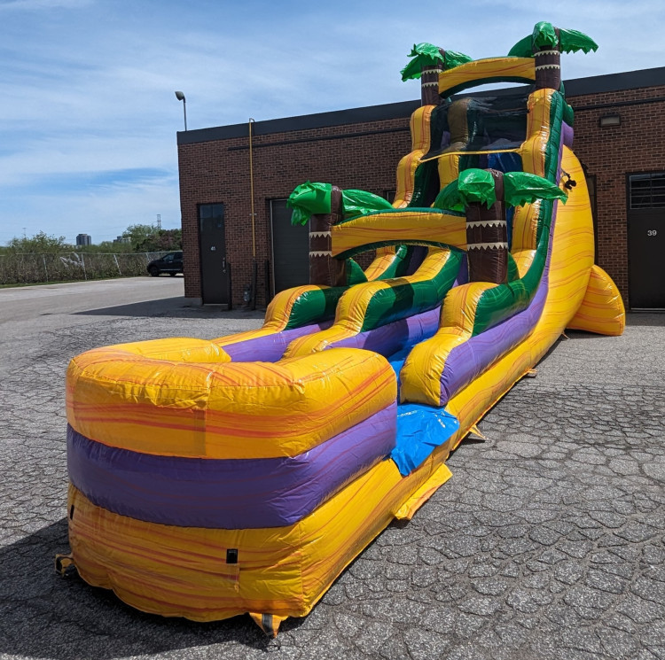 18' Tropical Water Slide
