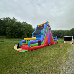 4020RC202 1750858322 40' Rock Climb Slide Obstacle Course