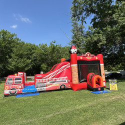 Firetruck20pic206.25 1750854852 2 Fire Truck Combo Water Slide