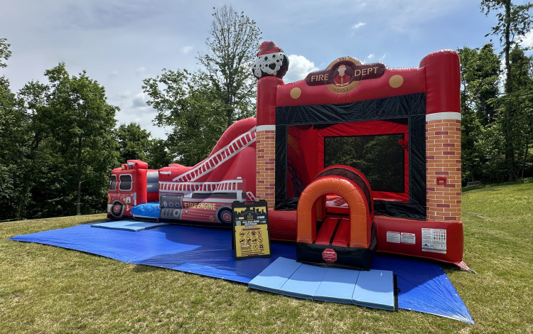 Fire Truck Combo Water Slide