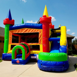 Rainbow Combo Bounce House